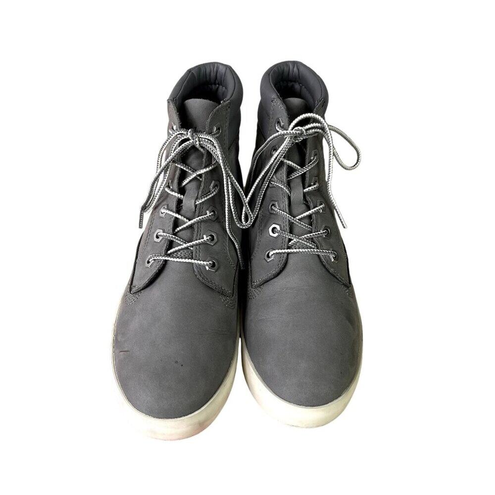 Timberland Sneakers Womens 9 Dausette Gray Nubuck Leather High Top Ortholite